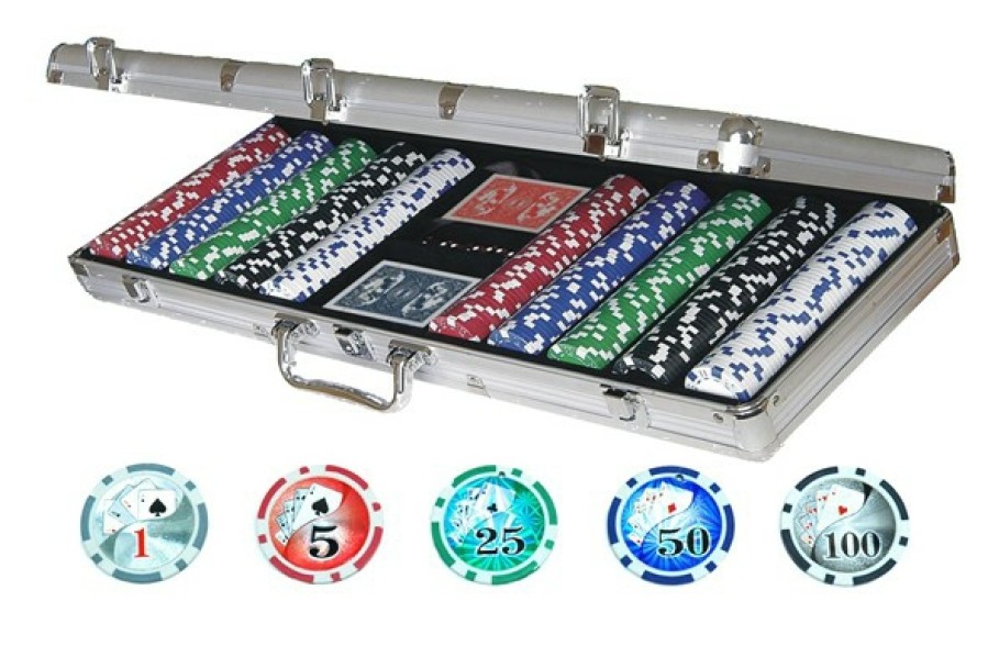 Hot Games Roulette / Poker | Poker Koffer Alu 500 Laser Vegas Chips