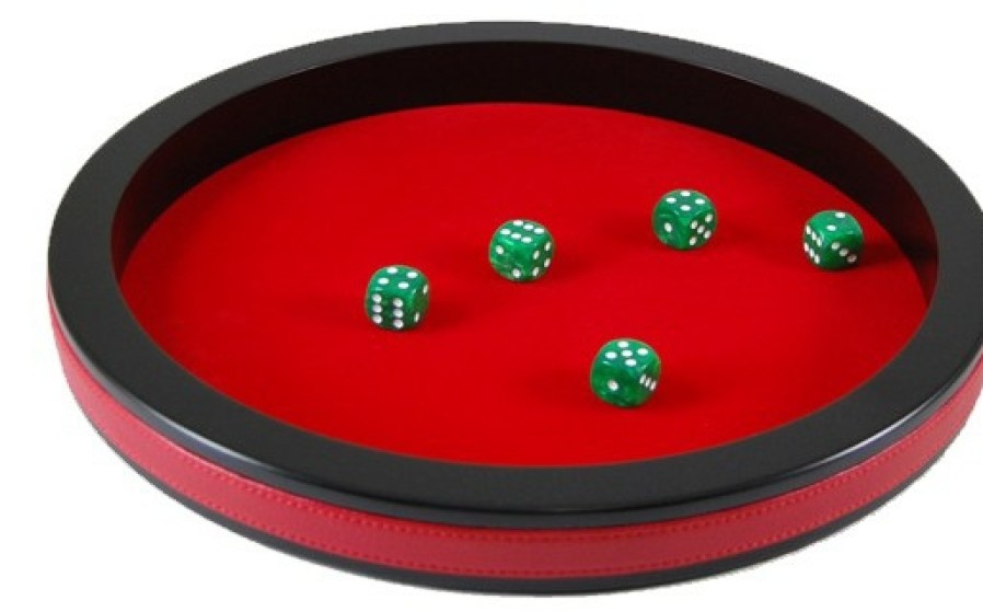 Hot Games Dobbelstenen | Dobbelpiste 30Cm - Rood Vilt