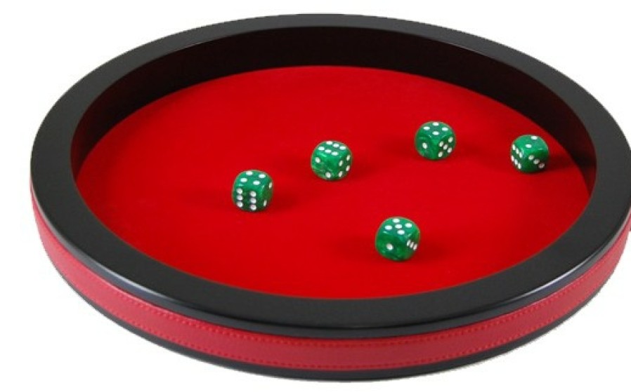 Hot Games Dobbelstenen | Dobbelpiste 34 Cm - Rood Vilt