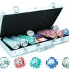 Hot Games Roulette / Poker | Poker Koffer: 300 Laserpokerfiches