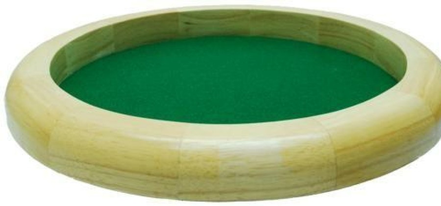 Hot Games Dobbelspellen | Dobbelpiste Blank Hout Rond 35Cm