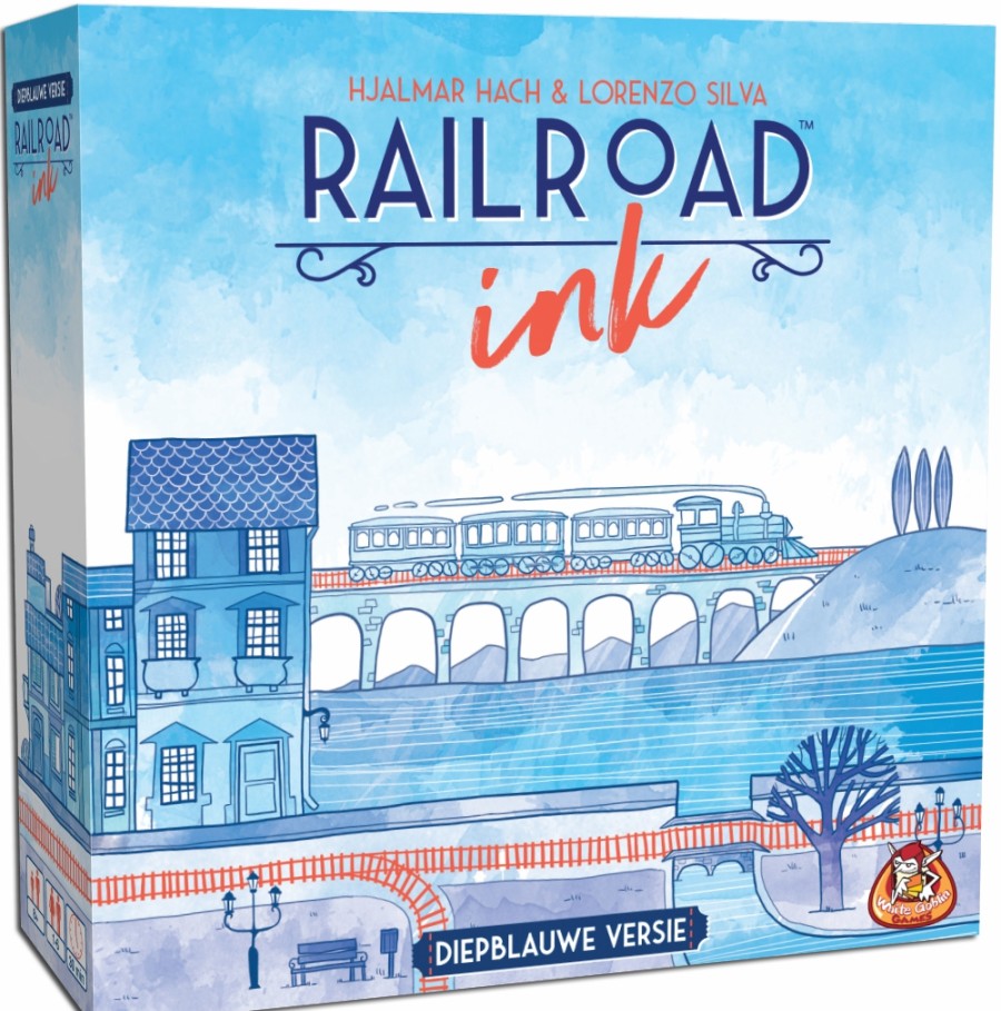 White Goblin Games Dobbelspellen | Railroad Ink (Diepblauwe Versie) - Dobbelspel