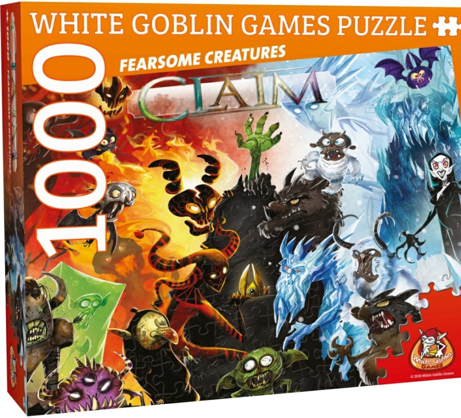 White Goblin Games 1000 Stukjes | Claim Puzzel: Fearsome Creatures