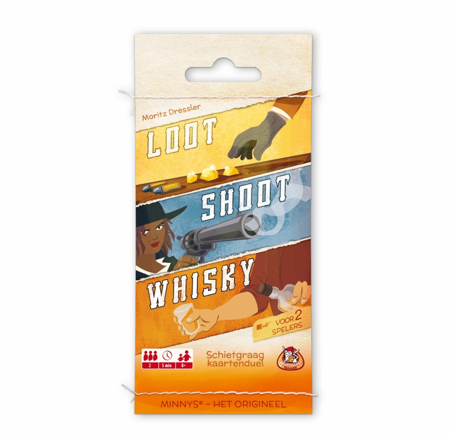 White Goblin Games 2 Persoonsspellen | Minnys - Loot - Shoot - Whisky