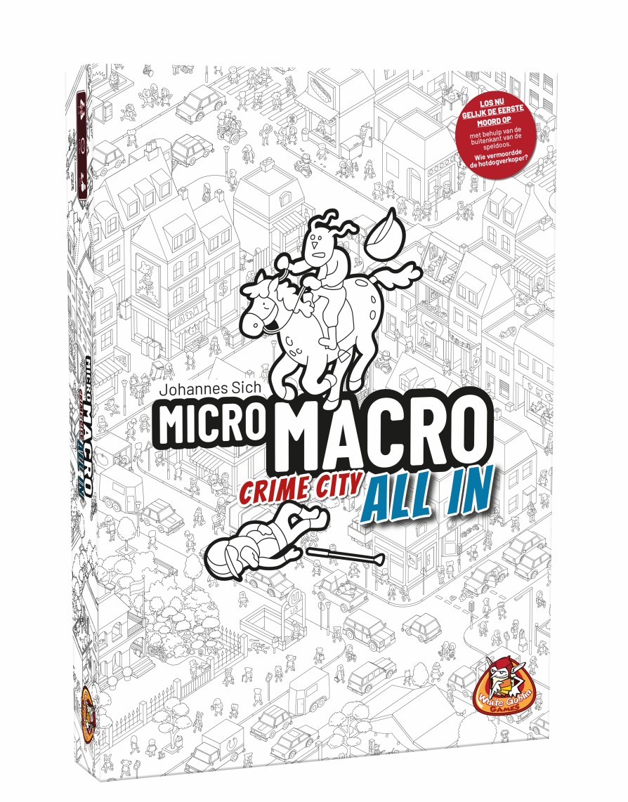 White Goblin Games Samenwerking Bordspel | Micro Macro All In - Crime City Nl