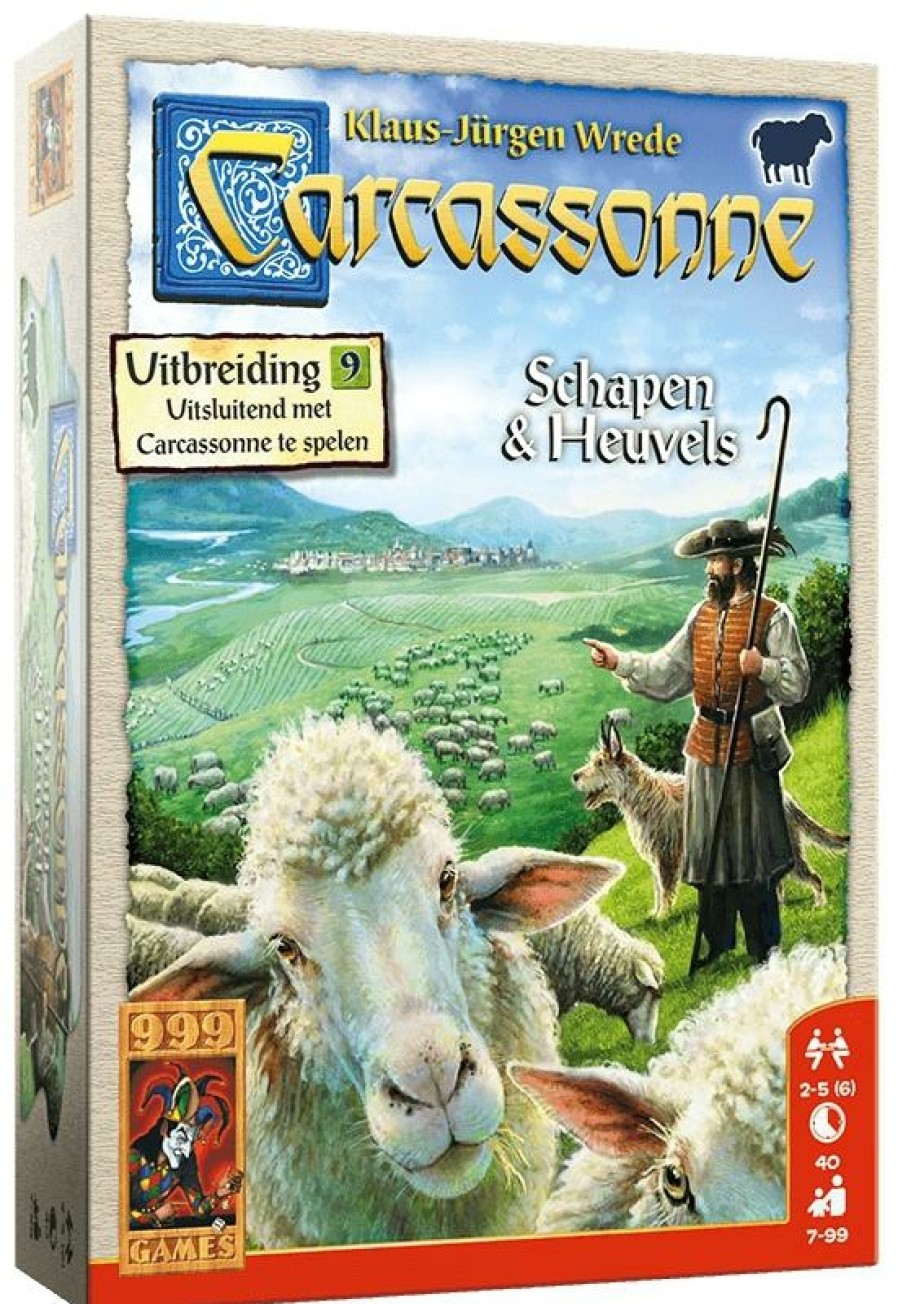 999 Games Carcassonne | Carcassonne: Schapen & Heuvels - Bordspel