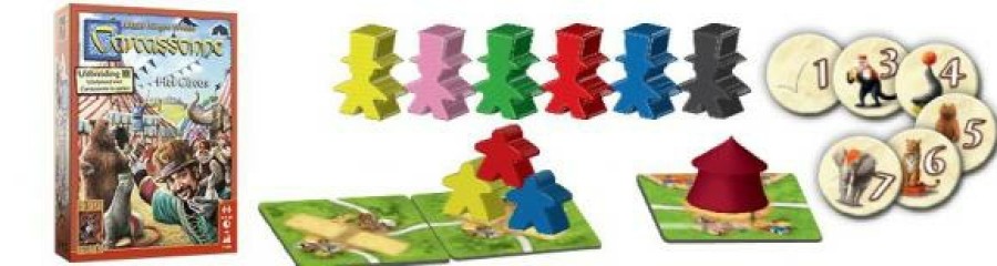 999 Games Carcassonne | Carcassonne: Het Circus Bordspel