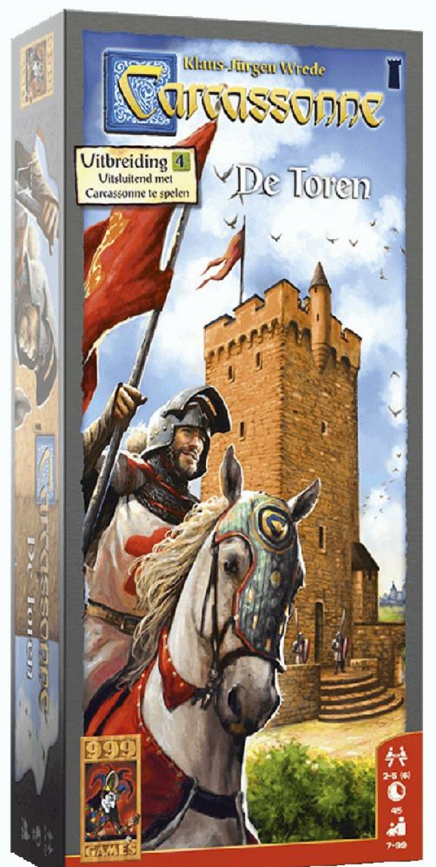 999 Games Carcassonne | Carcassonne: De Toren Bordspel