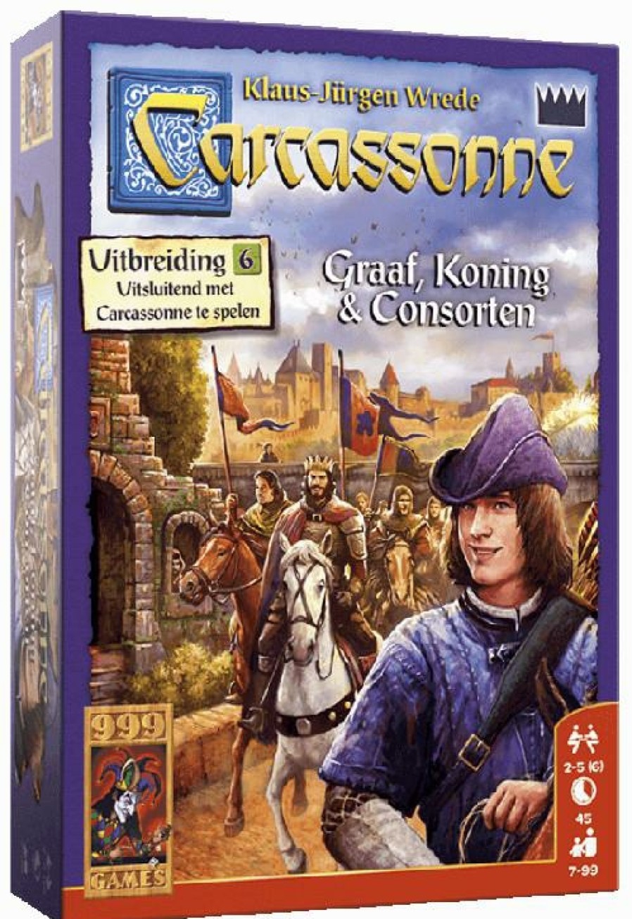 999 Games Carcassonne | Carcassonne: Graaf, Koning En Consorten Bordspel