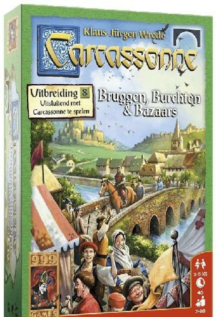 999 Games Carcassonne | Carcassonne: Uitbreding - Bruggen, Burchten En Bazaars