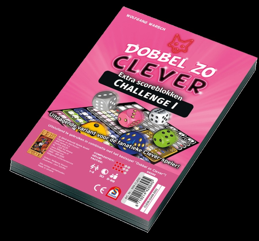 999 Games Dobbelspellen | Dobbel Zo Clever Challenge 1 Scoreblok - Dobbelspel