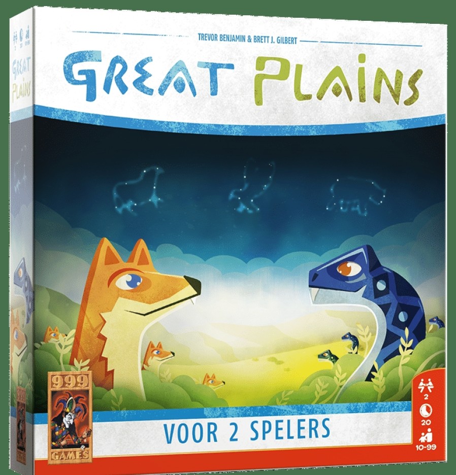 999 Games 2 Persoonsspellen | Great Plains Bordspel