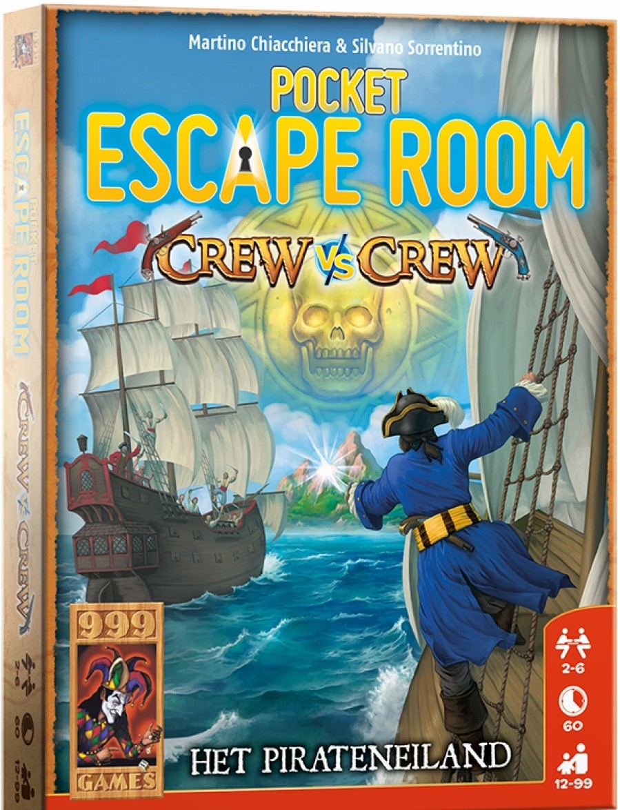 999 Games Samenwerking Bordspel | Pocket Escape Room: Crew Vs Crew