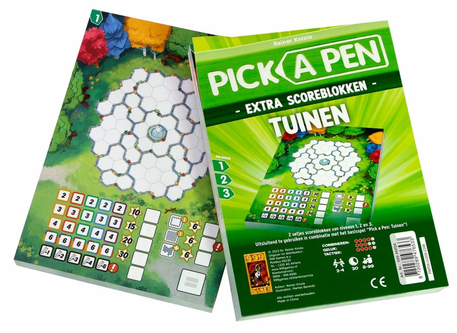 999 Games Dobbelspellen | Pick A Pen - Tuinen (Scoreblokken)