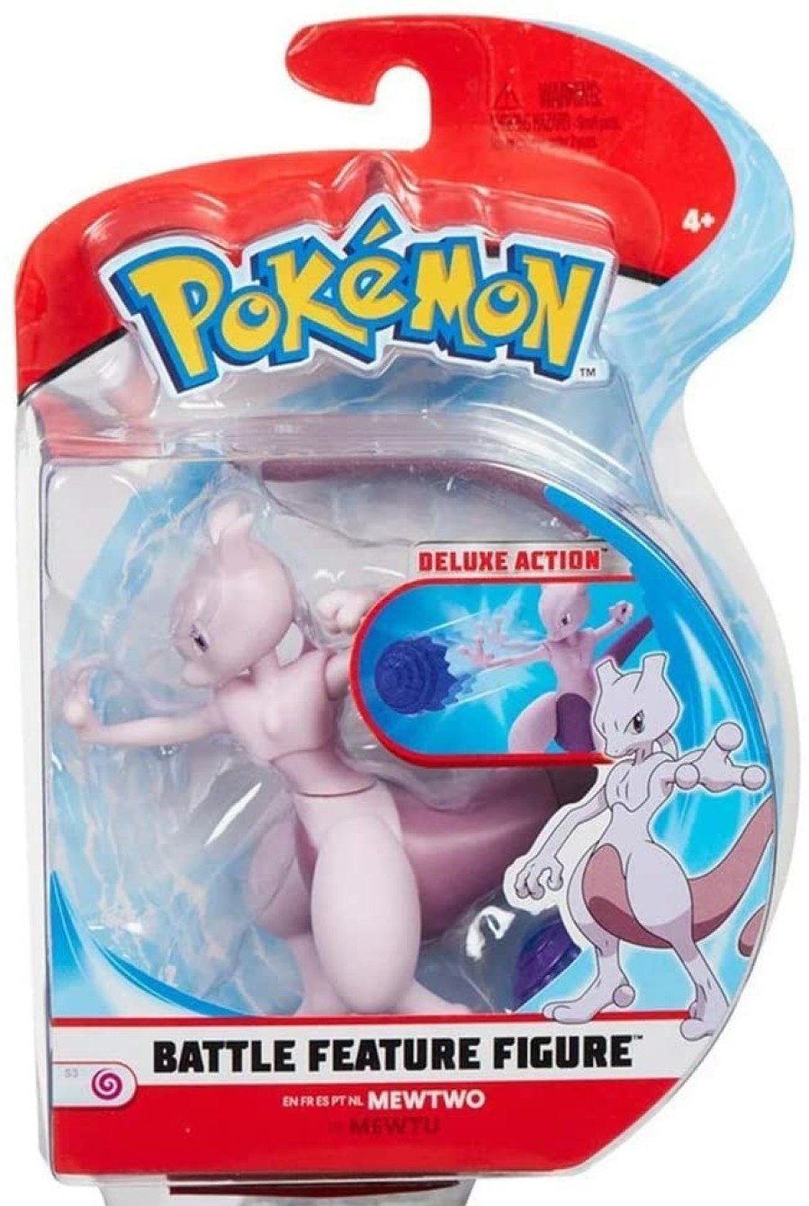 wicked cool toys Pokemon Special Boxen | Pokemon Battle Feature Figure - Mewtwo