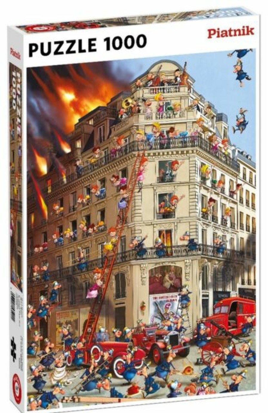 Piatnik 1000 Stukjes | Puzzel Brandweer Comic - 1000 Stukjes