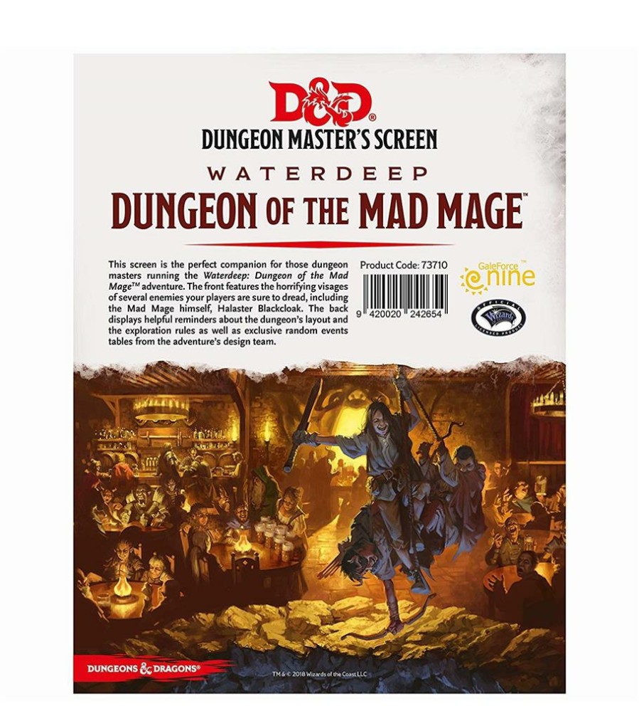 Gale Force 9 Adventures Books | D&D Dungeon Of The Mad Mage - Dm Screen