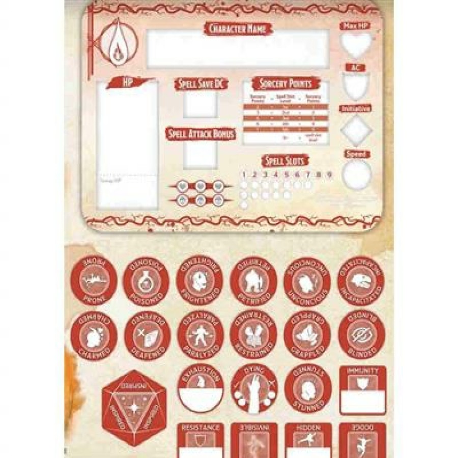 D&D Accessoires | D&D Sorcerer Token Set