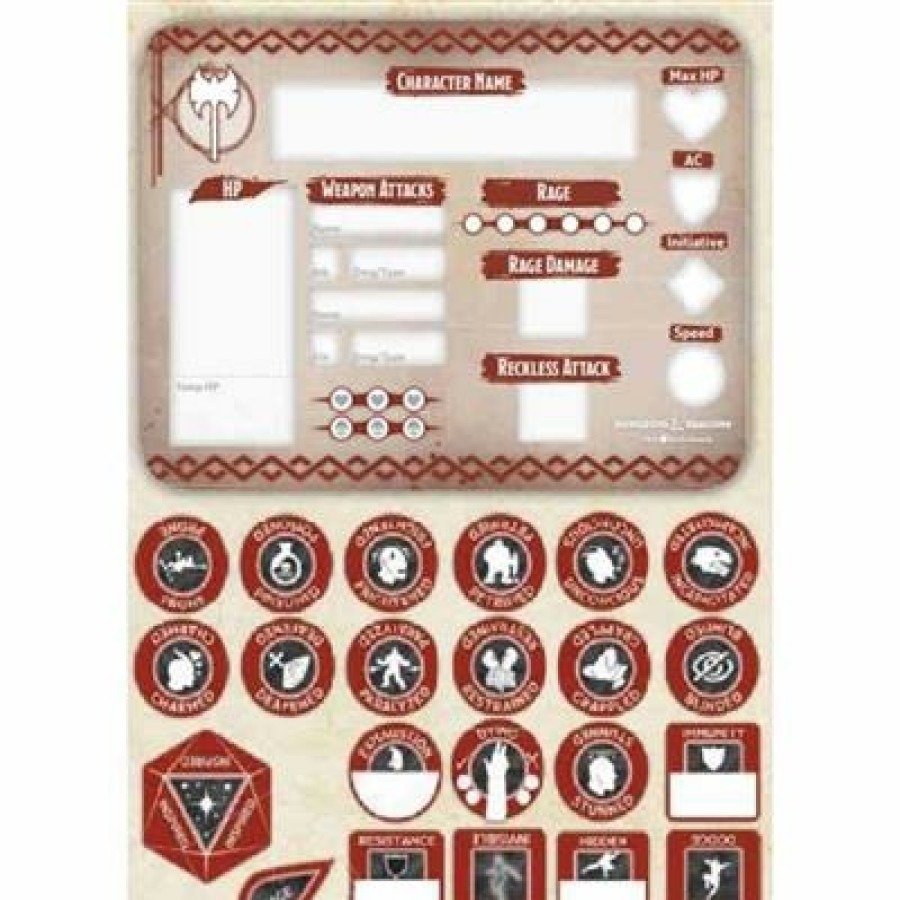 D&D Accessoires | D&D Barbarian Token Set