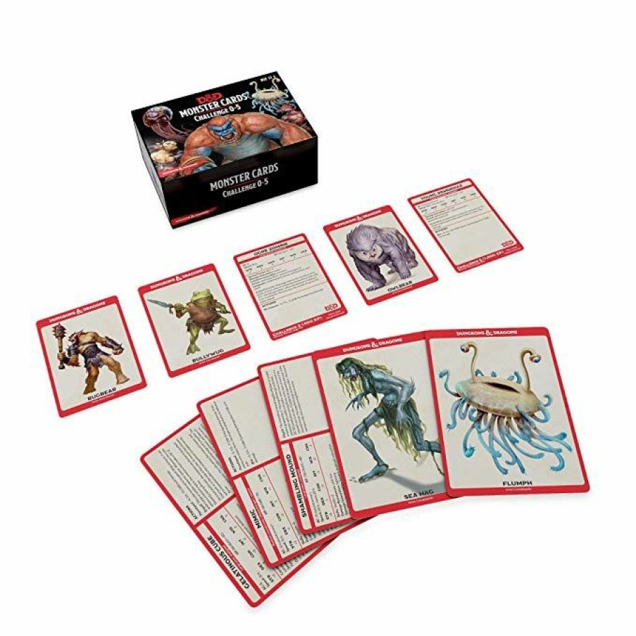 Gale Force 9 Spellbook Cards | D&D Monster Card Deck Levels 0-5 (195)