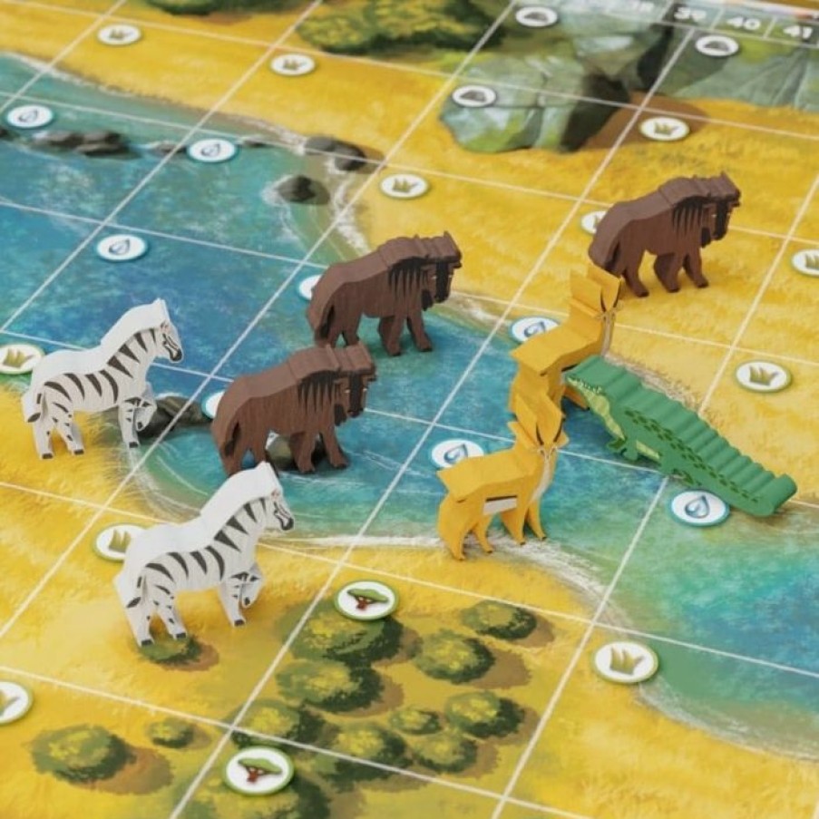 White Goblin Games Tweede Kans | Wild Serengeti - Bordspel (Beschadigd, Doos Verkleurd)