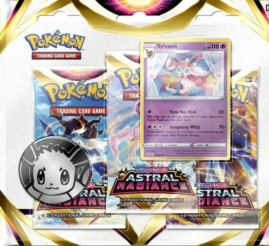 Pokemon Company Pokemon Series | Pokemon: Sword & Shield Astral Radiance - 3-Booster Blister: Sylveon